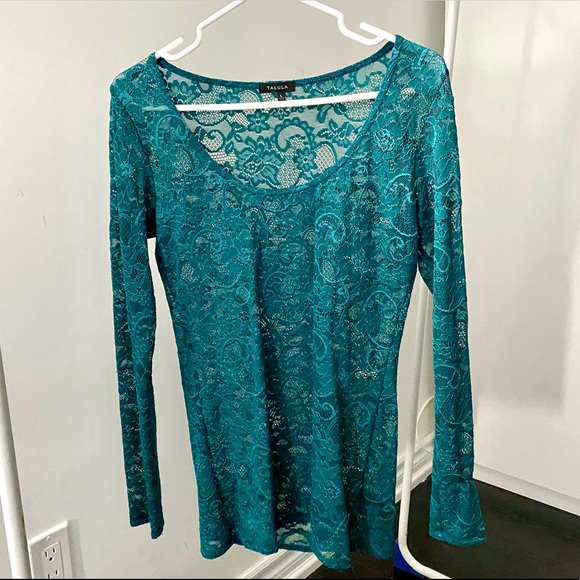 Aritzia Talulua Airy Fairy Lace Long Sleeve - Picture 2 of 4